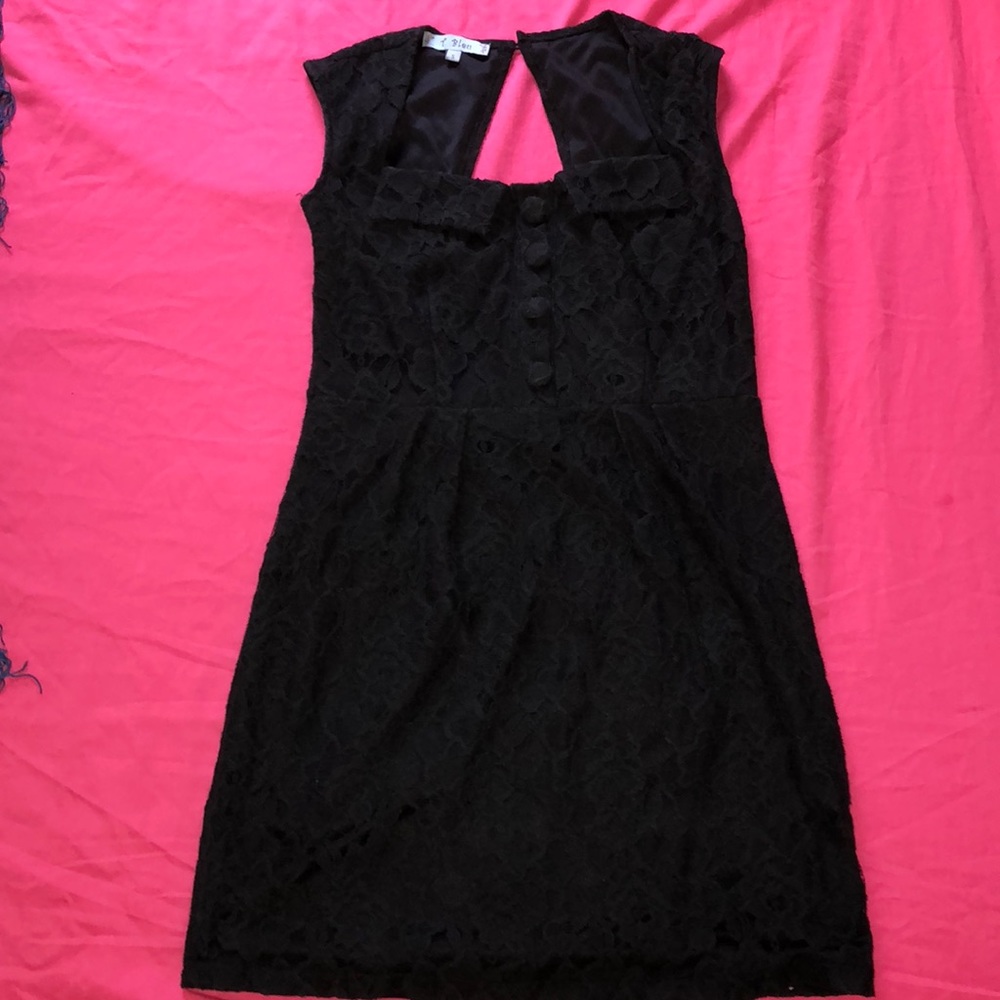 Sweet 🍭 little black lace babydoll dress NWOT